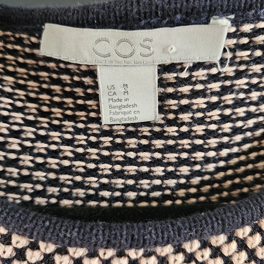 COS Textured Knit Dress – 100% Cotton | Size M - Picture 2 of 4